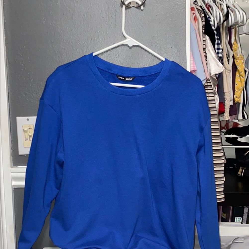Royal blue crewneck sweatshirt